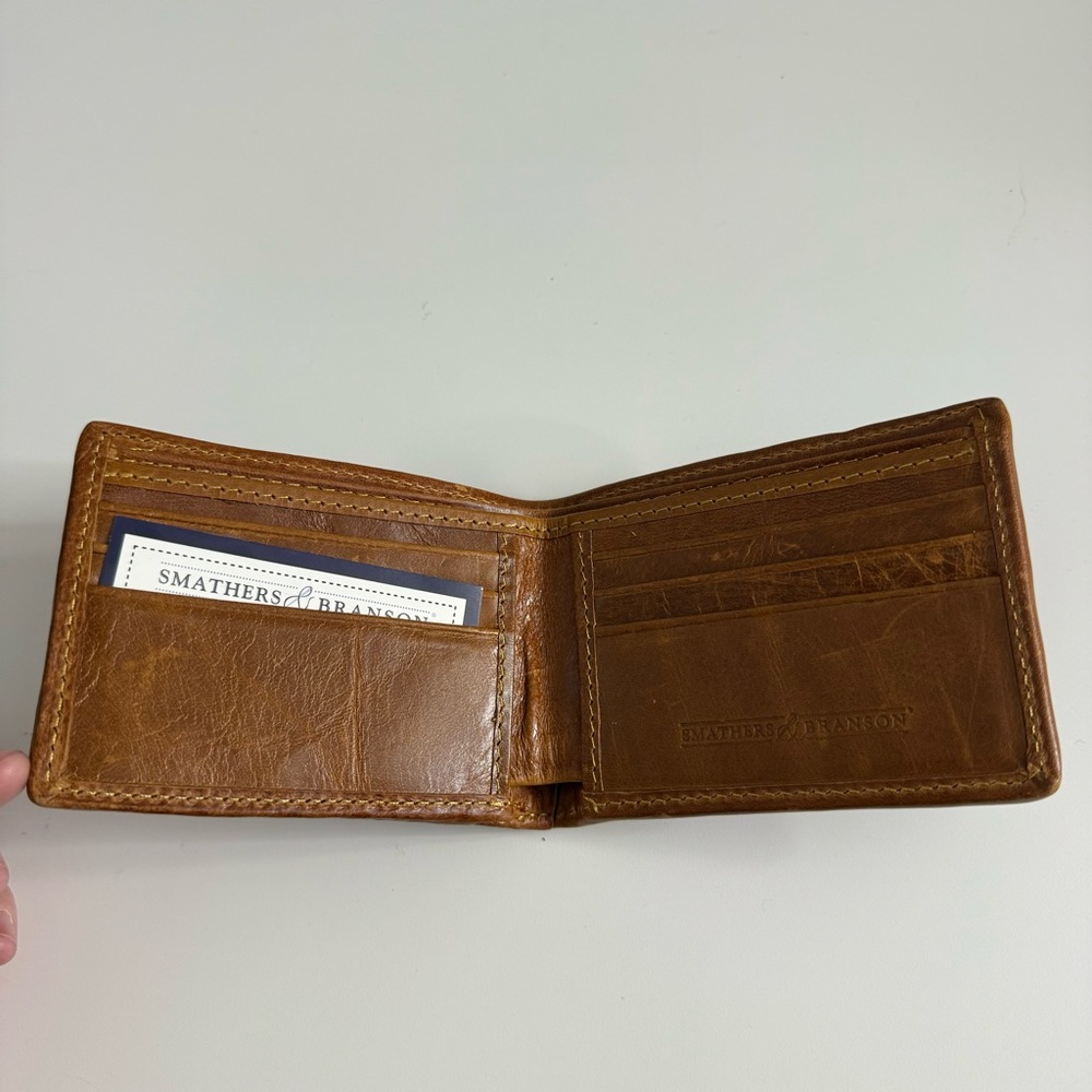 NEW SMATHERS & BRANSON Ole Miss (Dark Navy) Needlepoint Bi-Fold Wallet - Picture 6 of 6